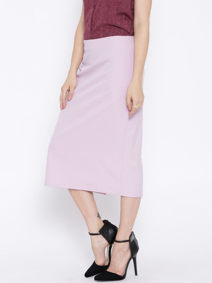 Mango pink midi skirt online