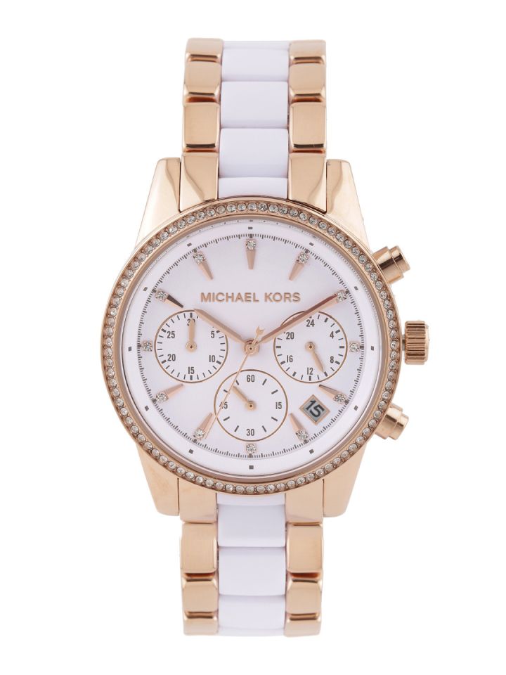 Buy Michael Kors RITZ Women White Analogue Watch MK6324  Watches for Women  1311096  Myntra