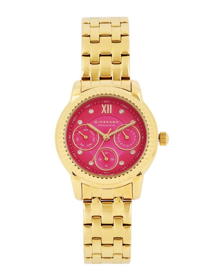 Giordano pink clearance dial watch