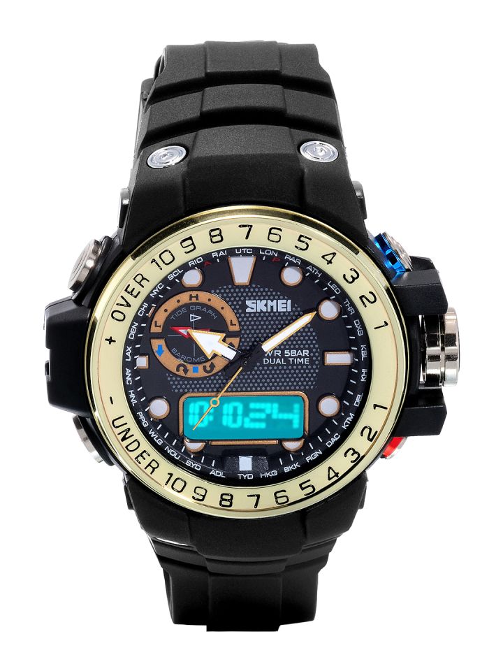 Buy Skmei Unisex Chronograph Black Analogue Digital Watch