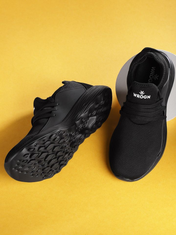 Wrogn men black new arrivals sneakers