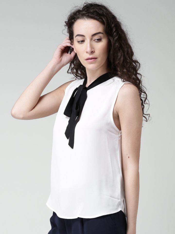 Buy FOREVER 21 White Semi Sheer Top Tops for Women 1321779 Myntra