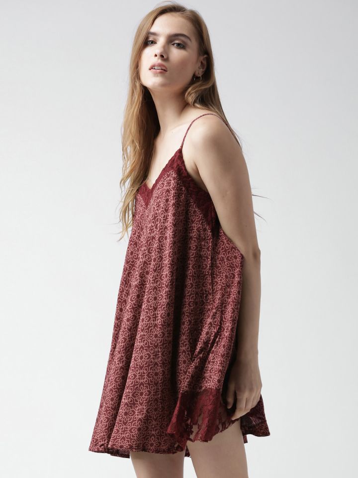 Forever 21 cheap maroon dress