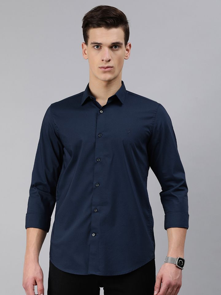 Allen solly top navy blue shirt