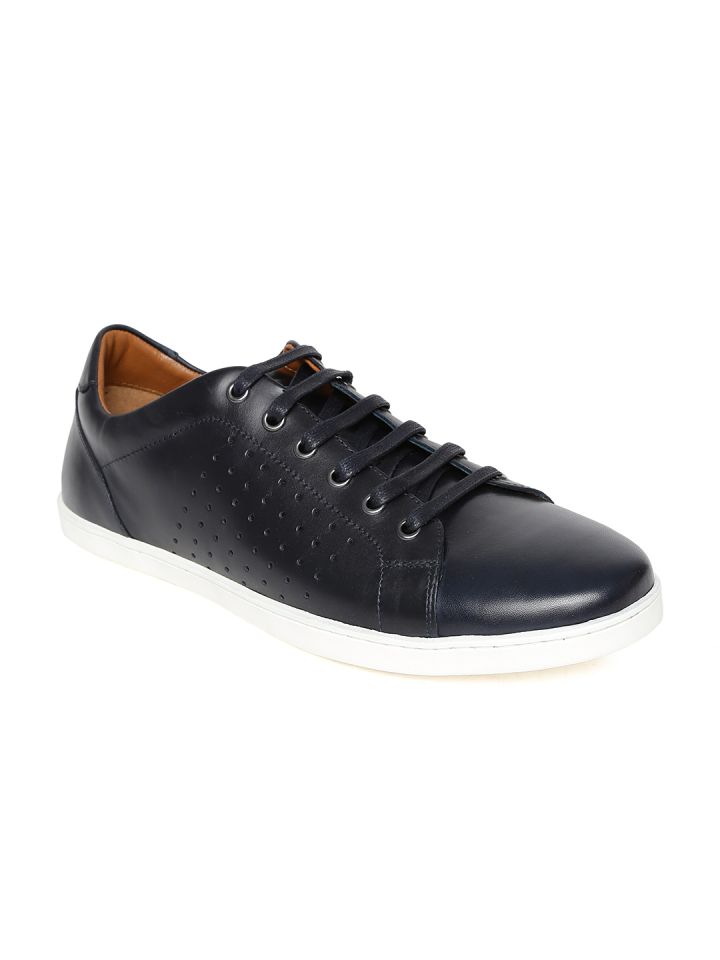 Buy Louis Philippe Men Navy Leather Casual Shoes Casual Shoes