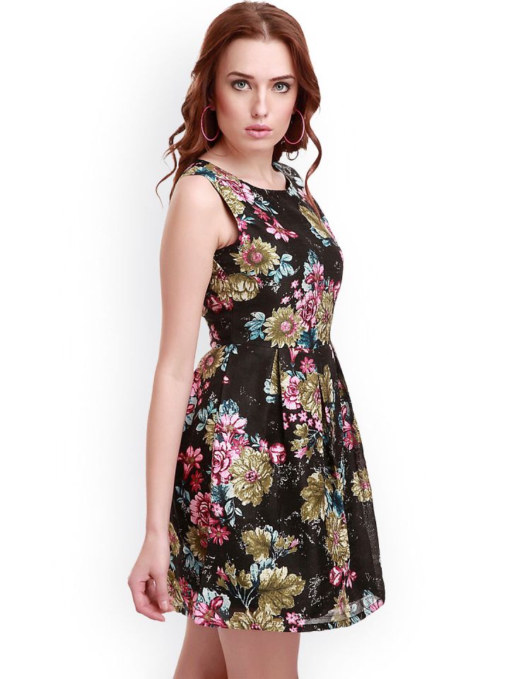 Silk skater dress hot sale