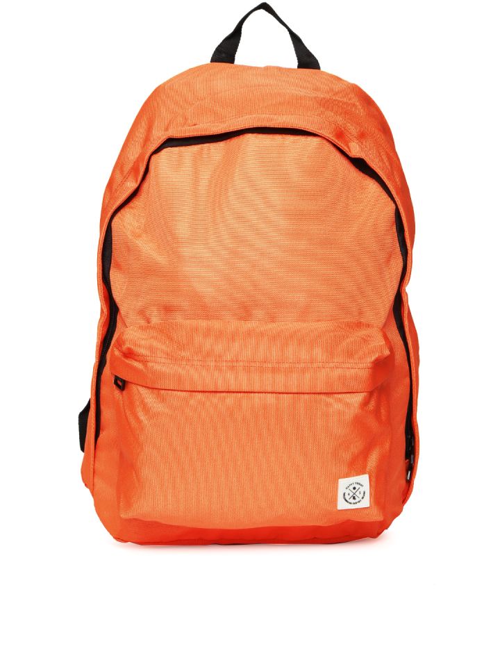 Buy United Colors Of Benetton Men Neon Orange Laptop Backpack