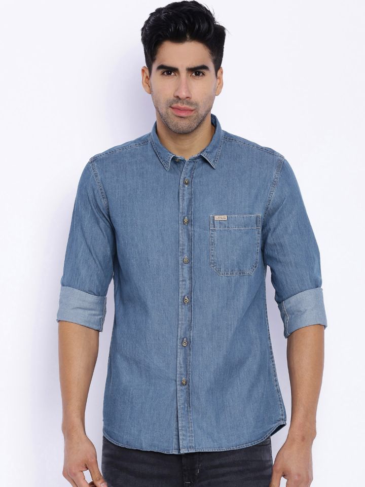 flying machine denim shirt