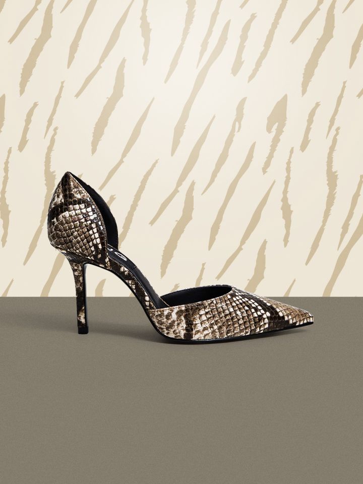 Mango sales snakeskin heels