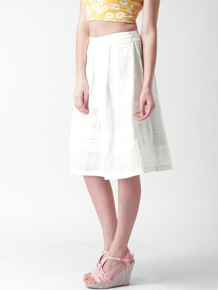 Forever 21 white deals midi skirt