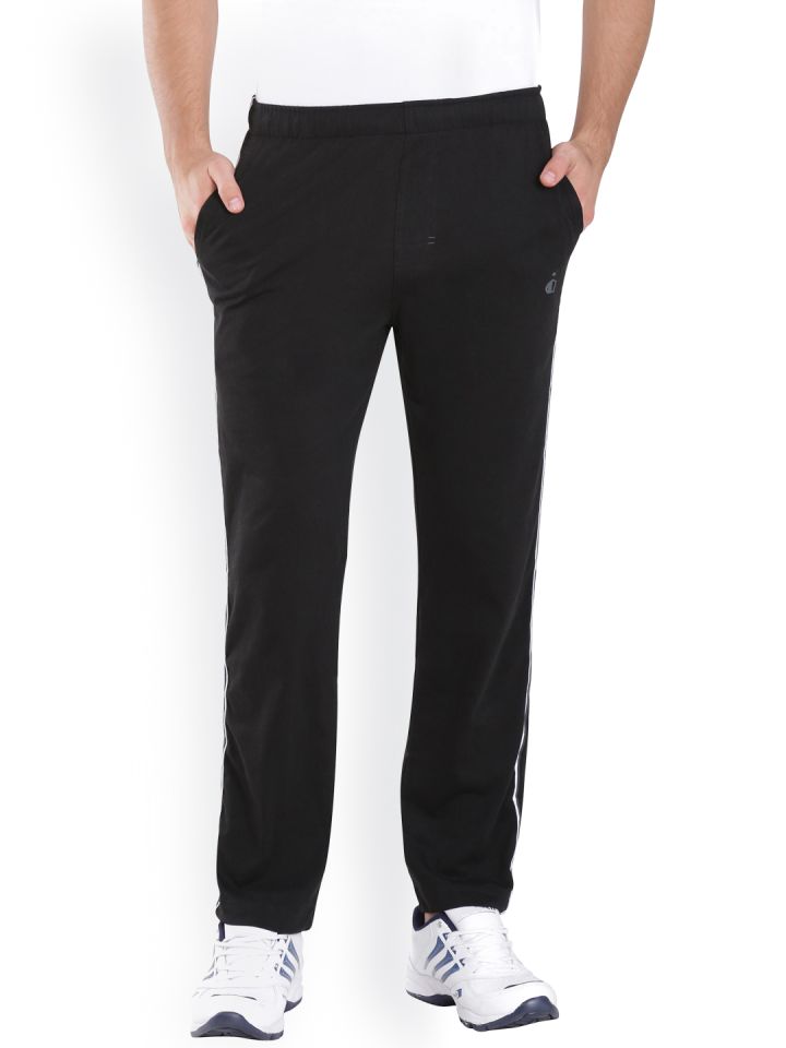 Buy Mens Super Combed Cotton Rich Mesh Elastane Stretch Slim Fit  Trackpants with Zipper Pockets  Black AM42  Jockey India