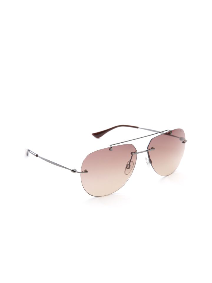 Rimless aviator sunglasses hotsell