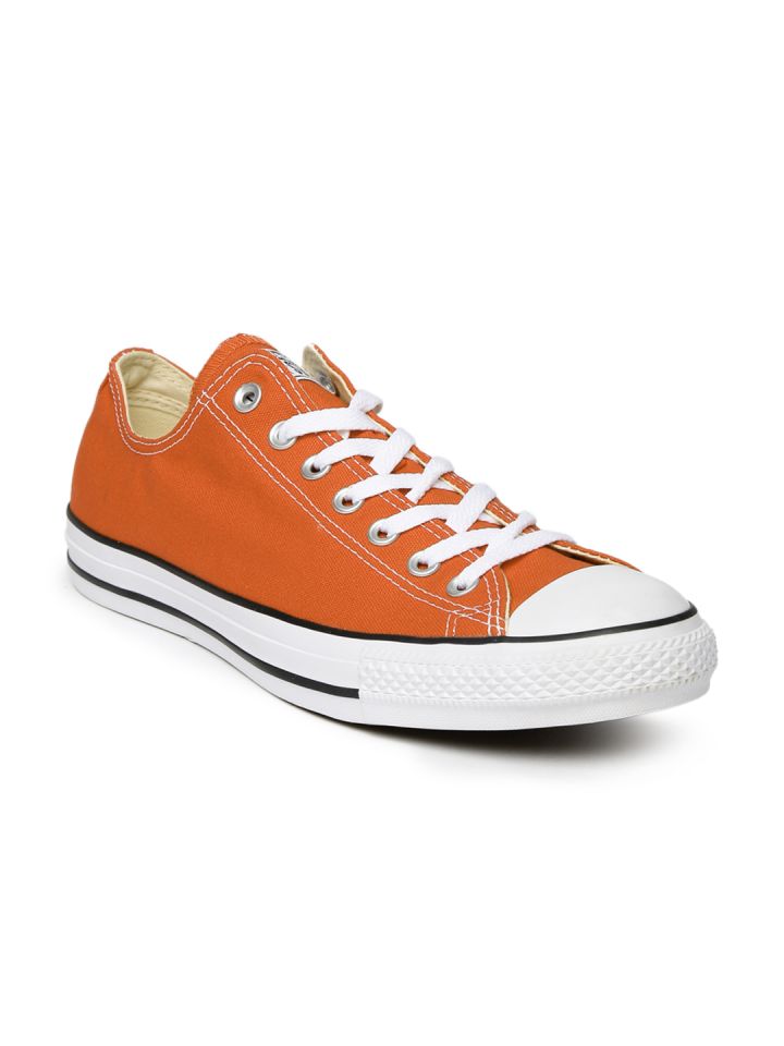 Orange low top converse sale