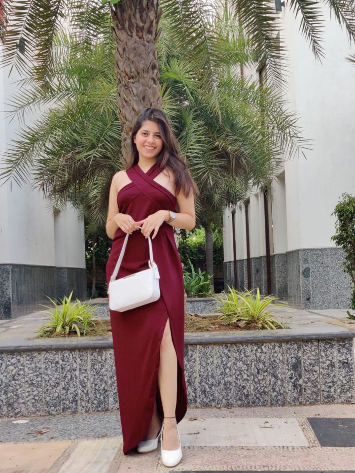 Solid best sale maxi dress