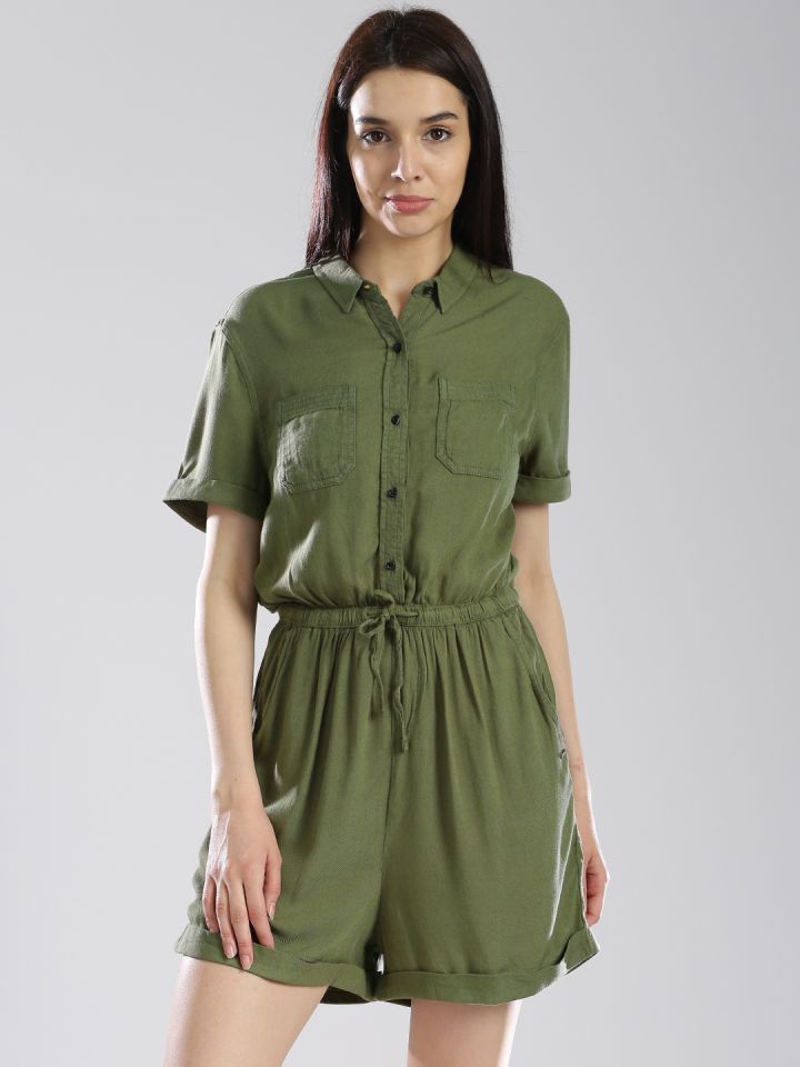 Superdry Olive Green Playsuit