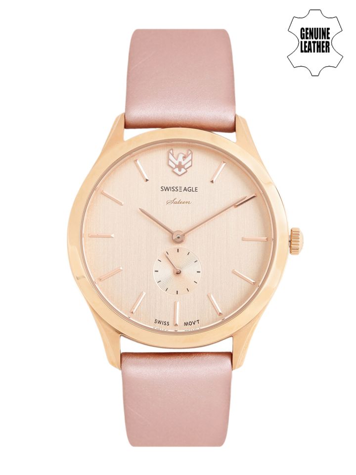 swiss eagle rose gold watch