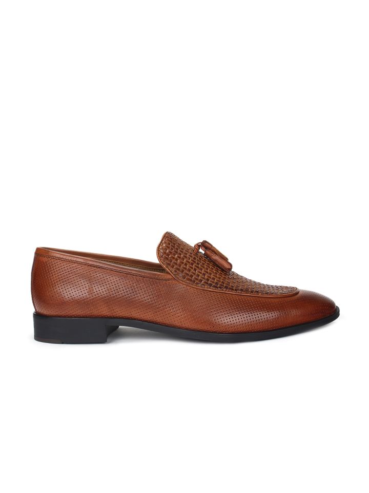 Blackberrys Men Tan Brown Leather Semiformal Shoes