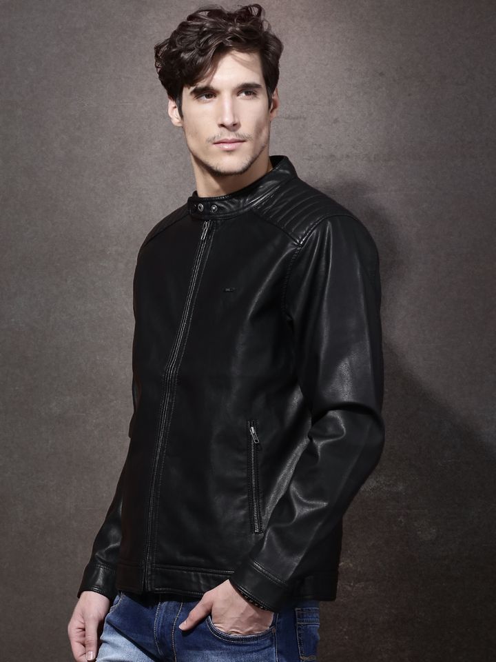 black jacket myntra
