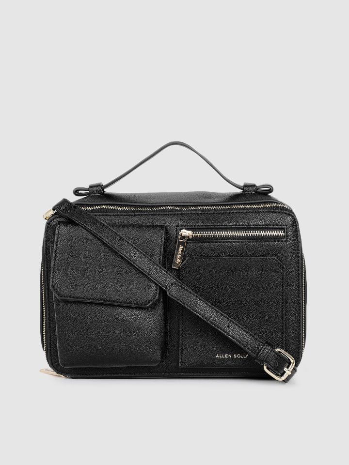 Allen solly black best sale solid shoulder bag