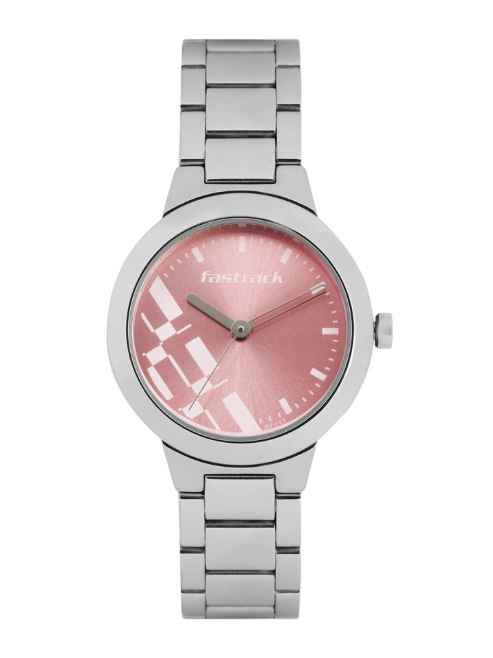 Fastrack pink cheap dial watch