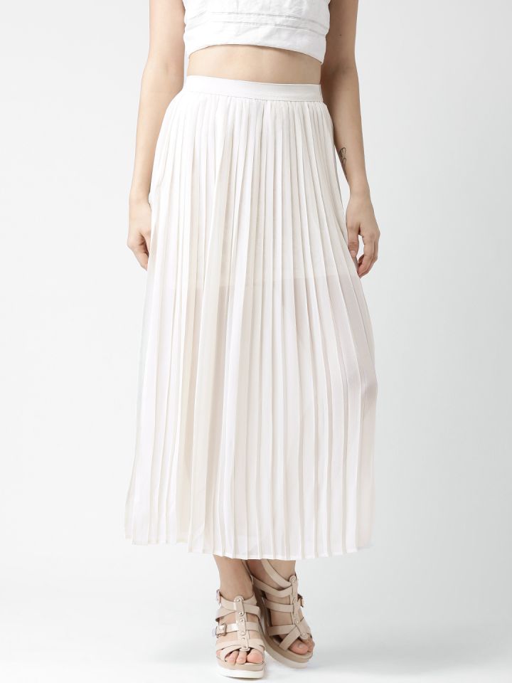 Pleated maxi skirt online india online