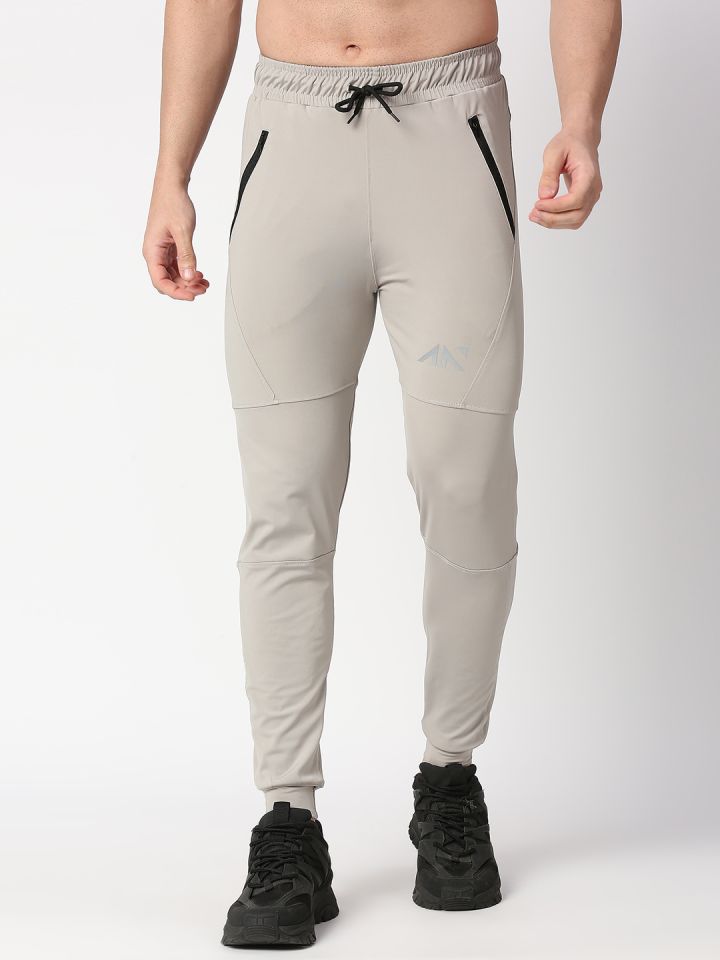 Solid slim fit sale joggers