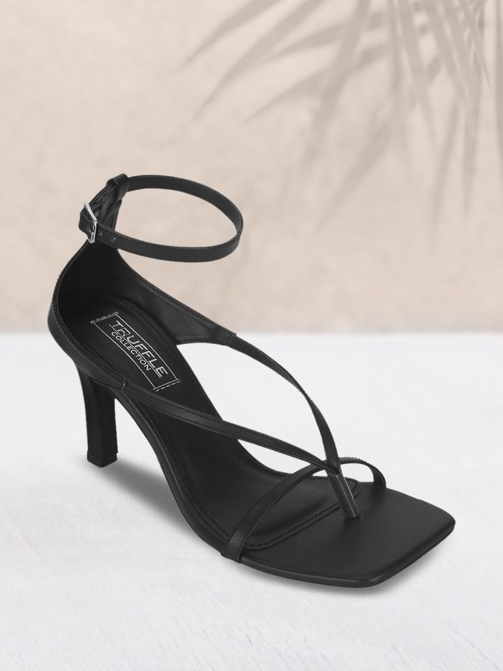 Womens black hotsell strappy sandals