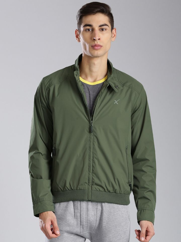 hrx olive green jacket