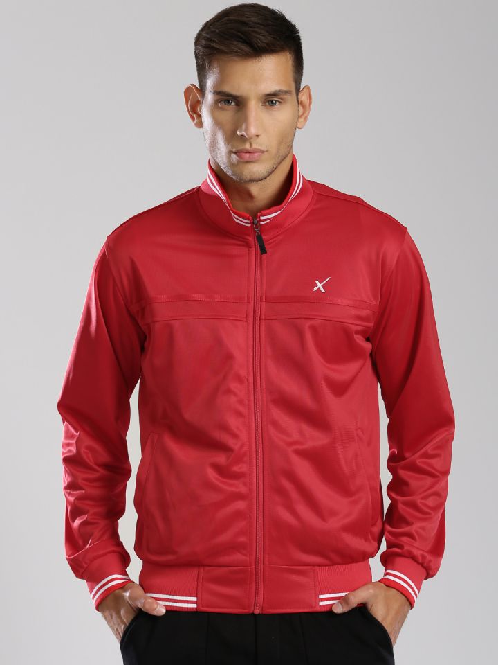 Hrx red jacket hot sale