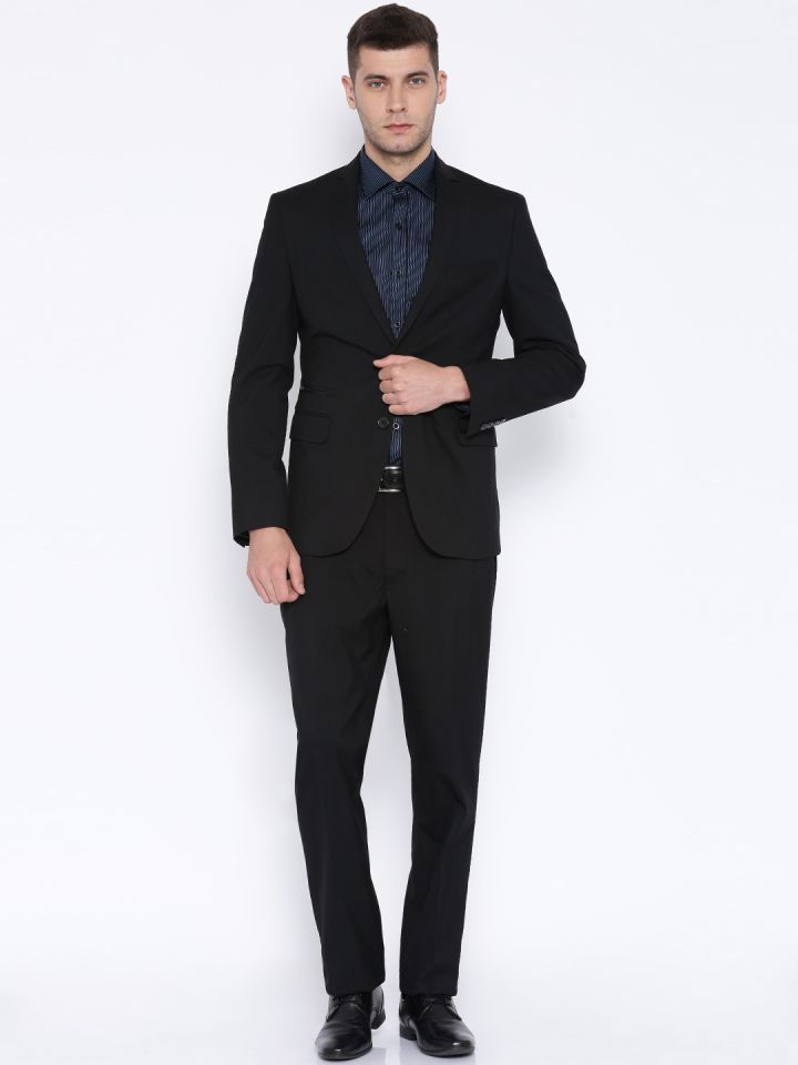 Peter england on sale black suit