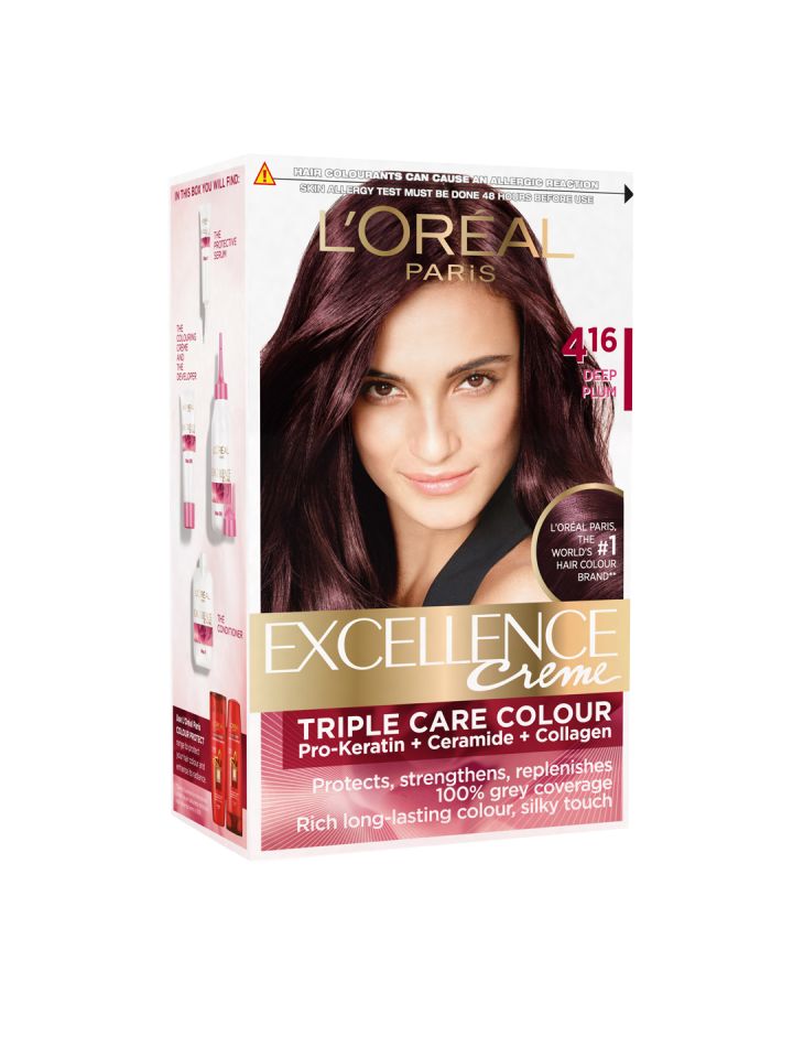 Buy Loreal Paris Excellence Creme Deep Plum Hair Colour 416 Hair