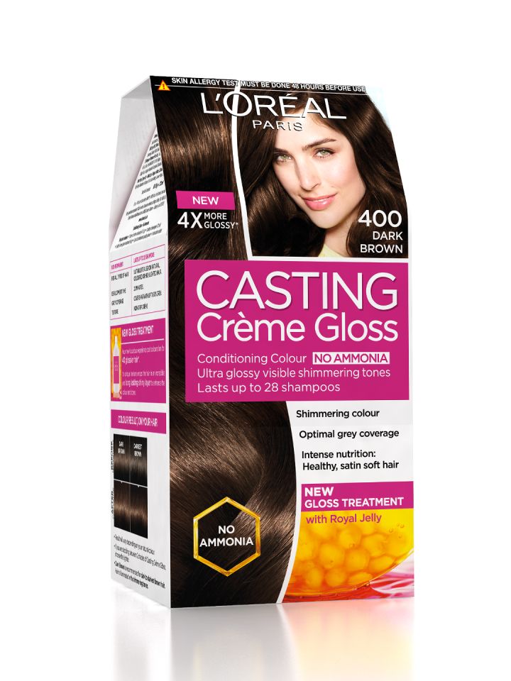 Buy Loreal Paris Women Casting Creme Gloss Hair Colour Dark Brown 400 87 5 G 72 Ml Hair Colour For Women 135701 Myntra