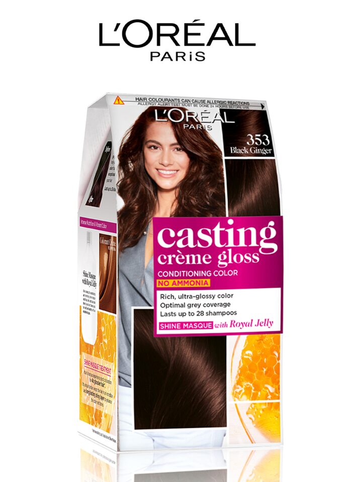 Buy LOreal Paris Casting Creme Gloss Hair Color Chocolate 535 +72ml - Hair  Colour for Unisex 135703 | Myntra