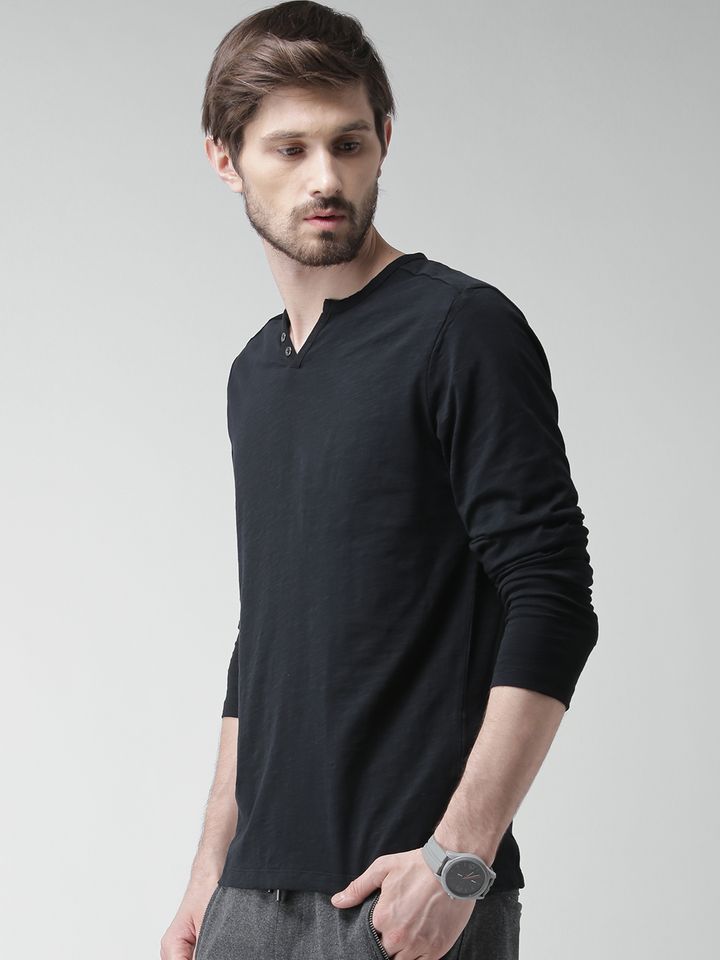 Buy Celio Black Pure Cotton T Shirt 