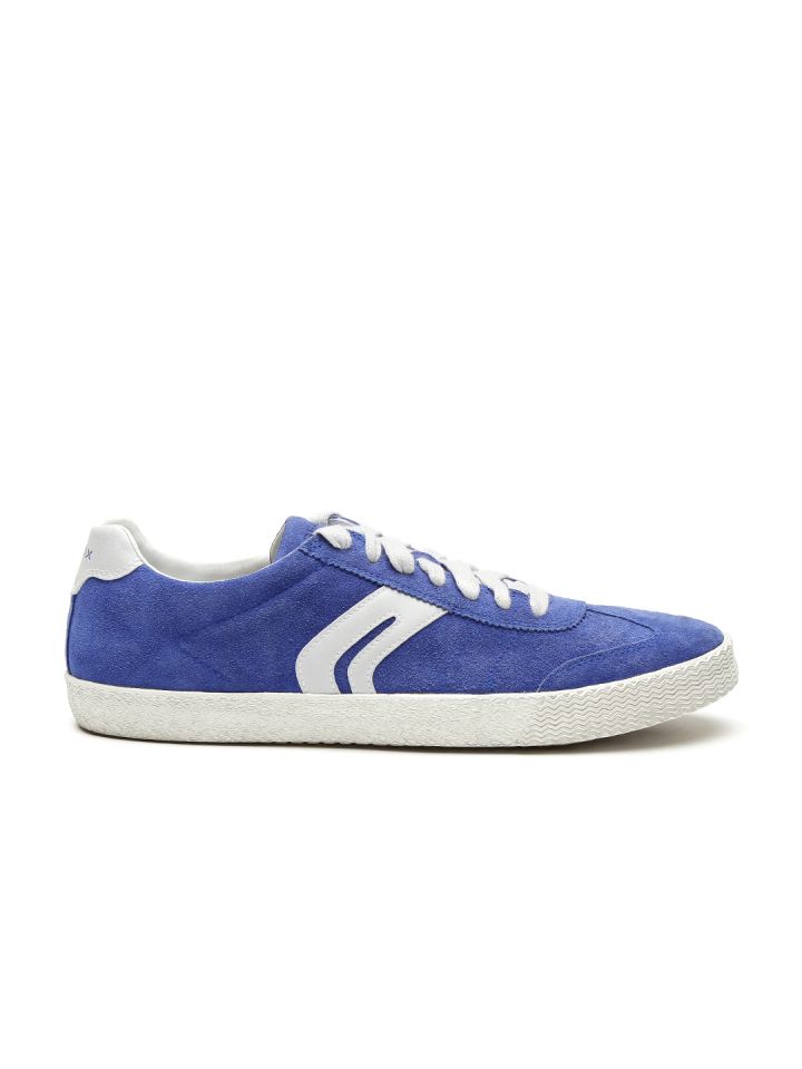 geox blue suede shoes