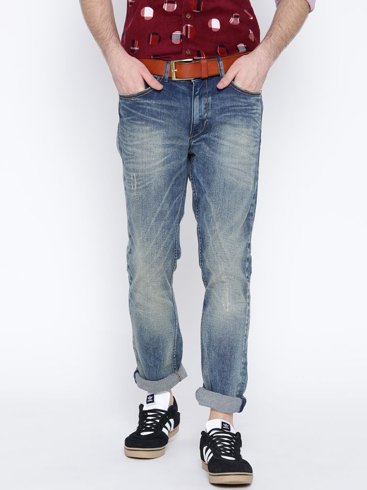LOCOMOTIVE Blue Super Slim Stretchable Jeans
