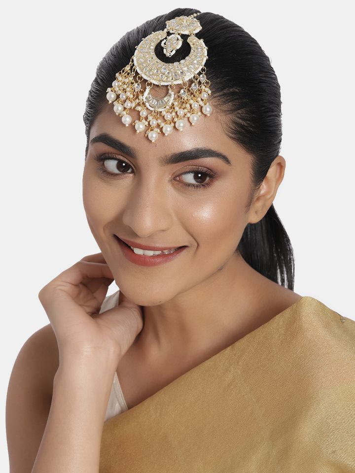 Maang tikka online with earrings myntra