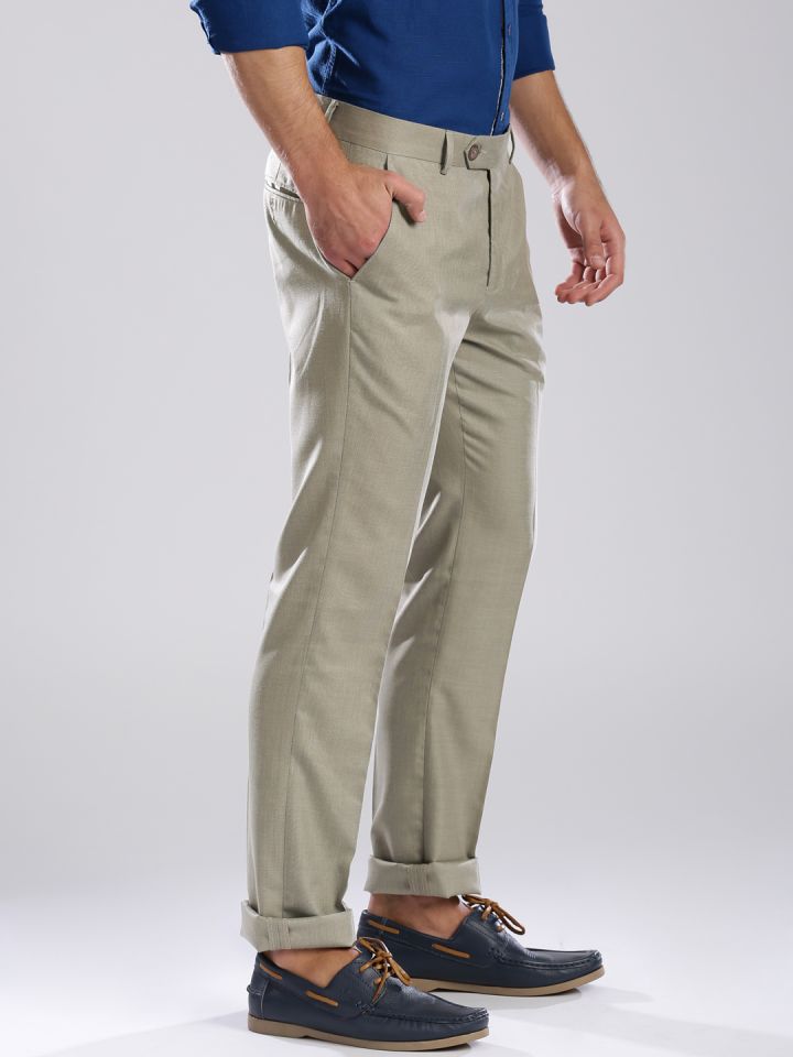 Integriti Grey Slim Fit Formal Trousers