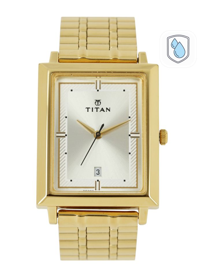 Buy Titan Men Gold Toned Dial Watch NF1578YM05 - Watches for Men