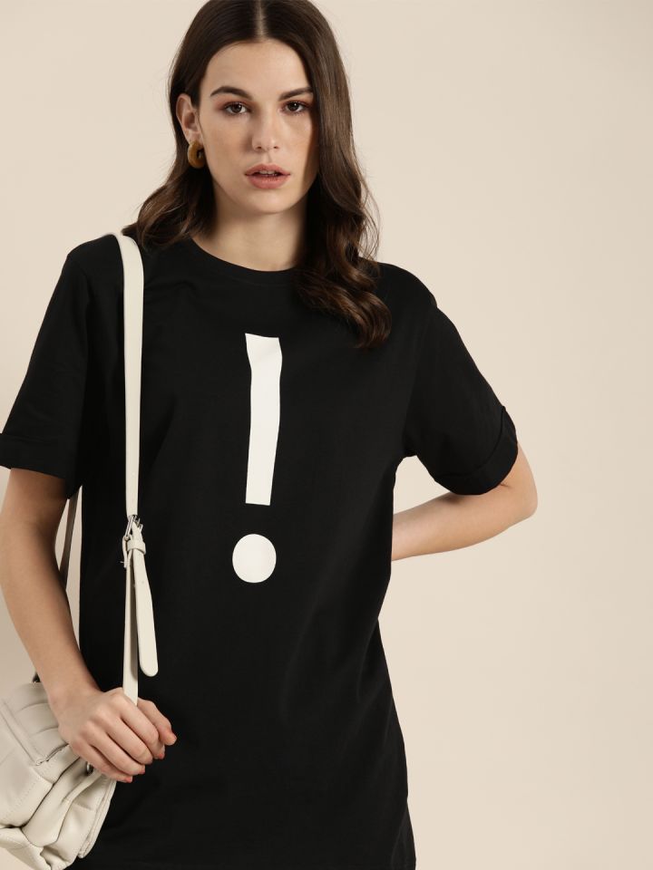 Dillinger Graphic Print Women Round Neck Black T-shirt