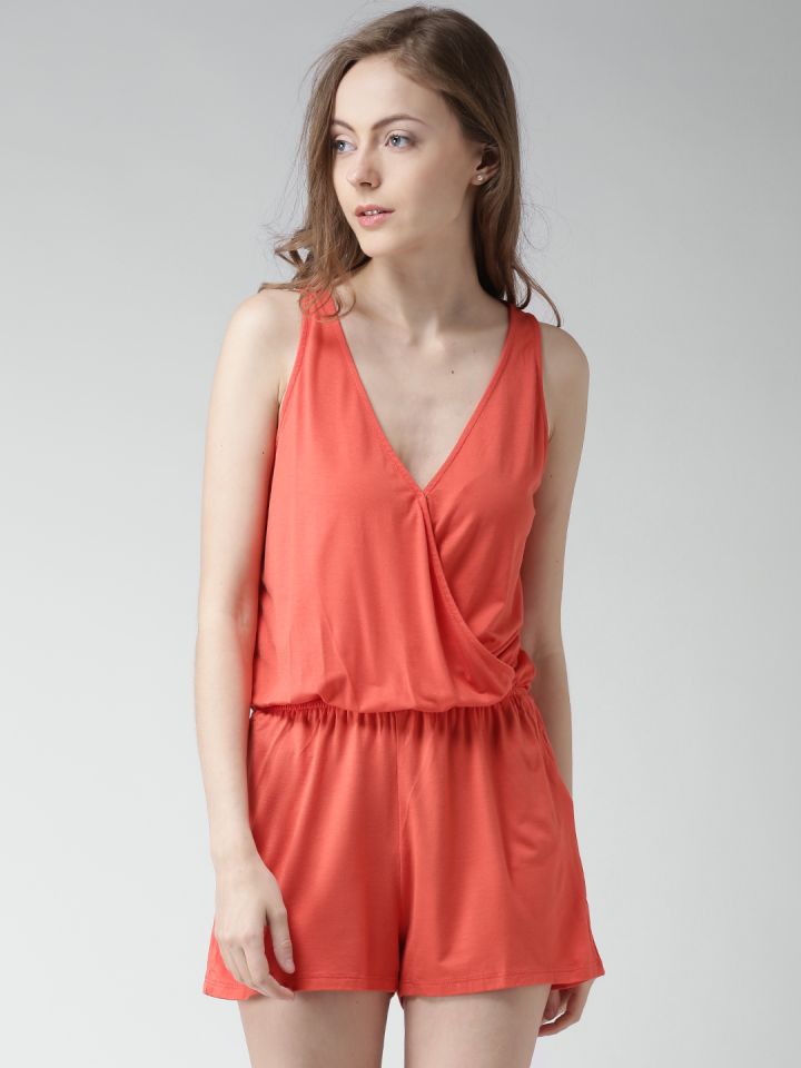 Orange playsuit outlet