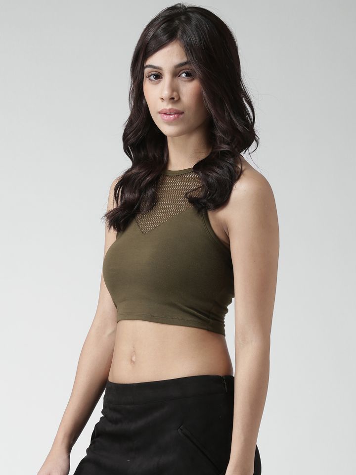 Forever 21 mesh crop top clearance