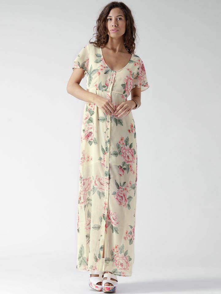 Forever 21 yellow deals floral dress