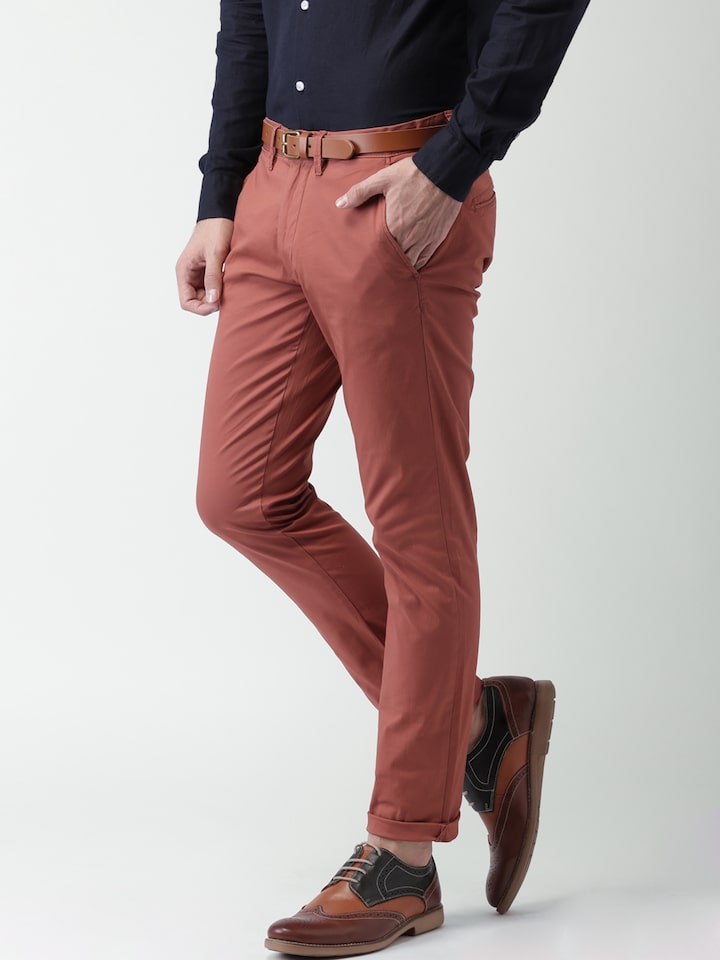 Buy Beige Mid Rise Slim Fit Pants for Men Online at SELECTED HOMME  258568001