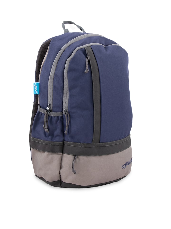 F Gear Burner 19 Liters Navy Blue Grey Casual Backpack