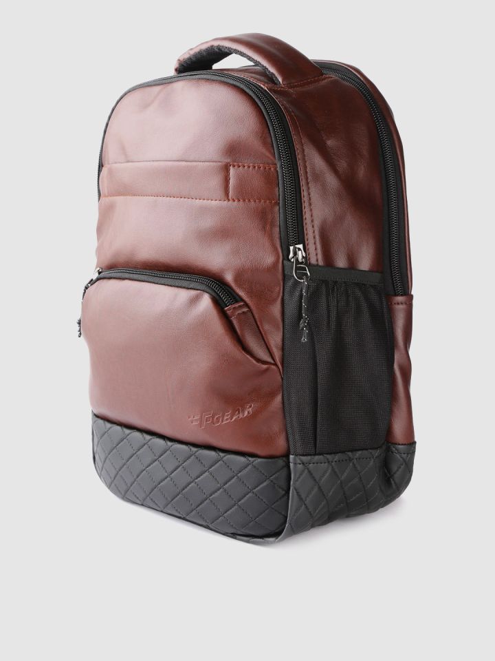 Buy F Gear Unisex Brown & Black Luxur Laptop Backpack - Backpacks