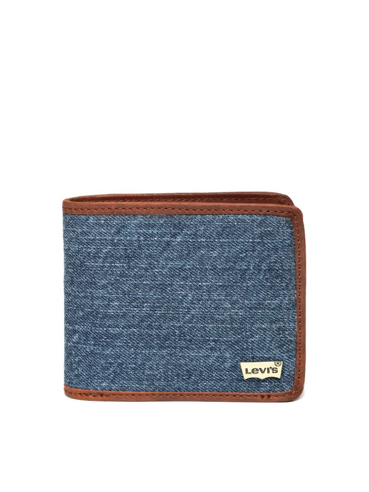Levis blue hot sale denim wallet