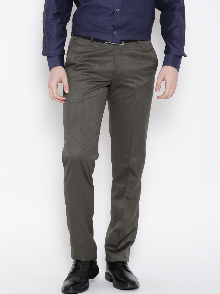 Buy Grey Trousers  Pants for Men by Wills Lifestyle Online  Ajiocom