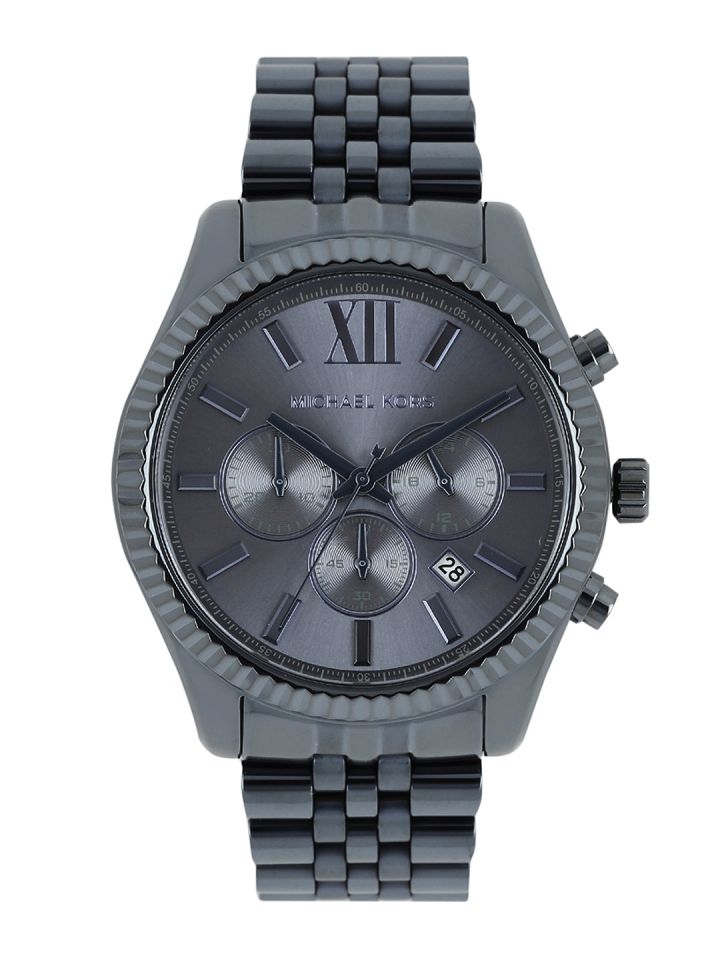 Buy Michael Kors Men Metallic Blue Dial Chronograph Watch MK8480
