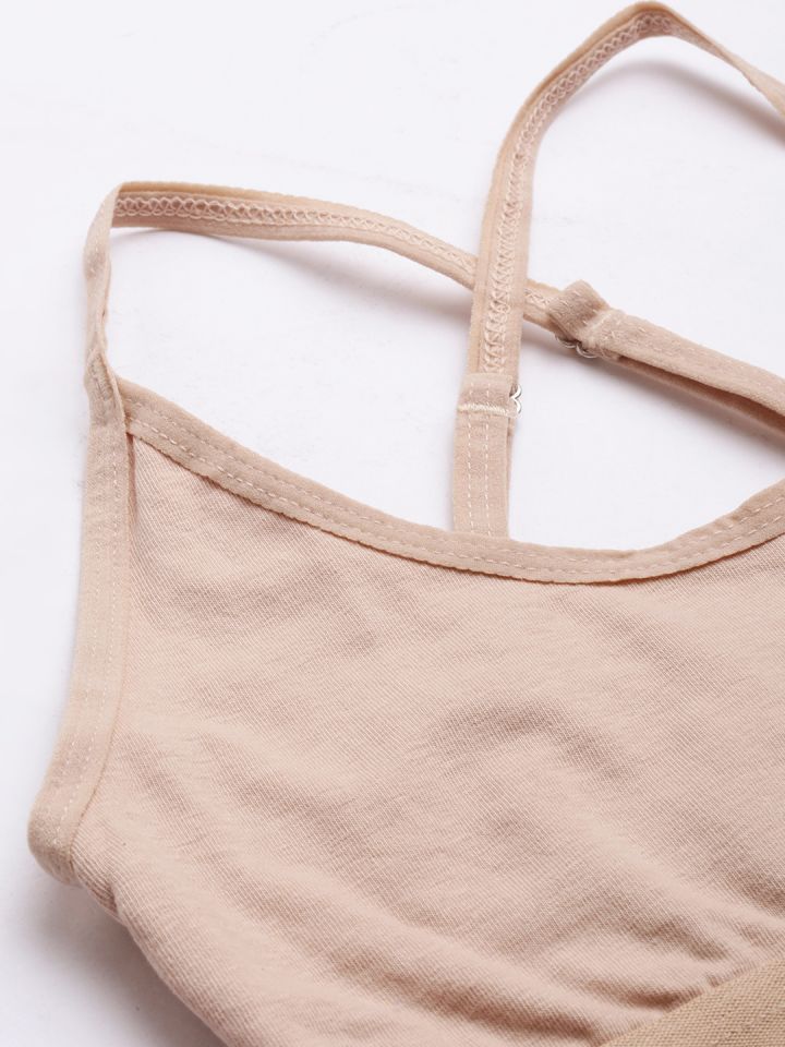 Buy Fruit Of The Loom Nude Coloured Workout Bra Medium Coverage